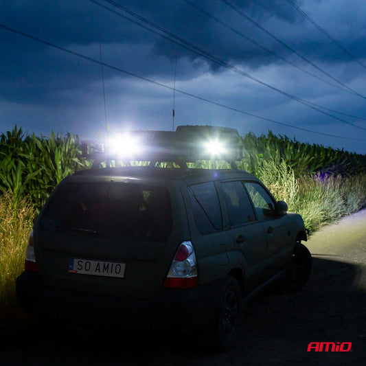 Proiector LED pentru Off-Road, ATV, SSV, cu functie de semnalizare, culoare 6500K, 3360 lm, tensiune 9 - 36V, diametru Ø110 mm