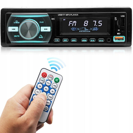 Player Auto dimensiune 1DIN, 4 x 50W, model AW1003, cu Bluetooth, Radio, MP3, AUX, Card, Telecomanda
